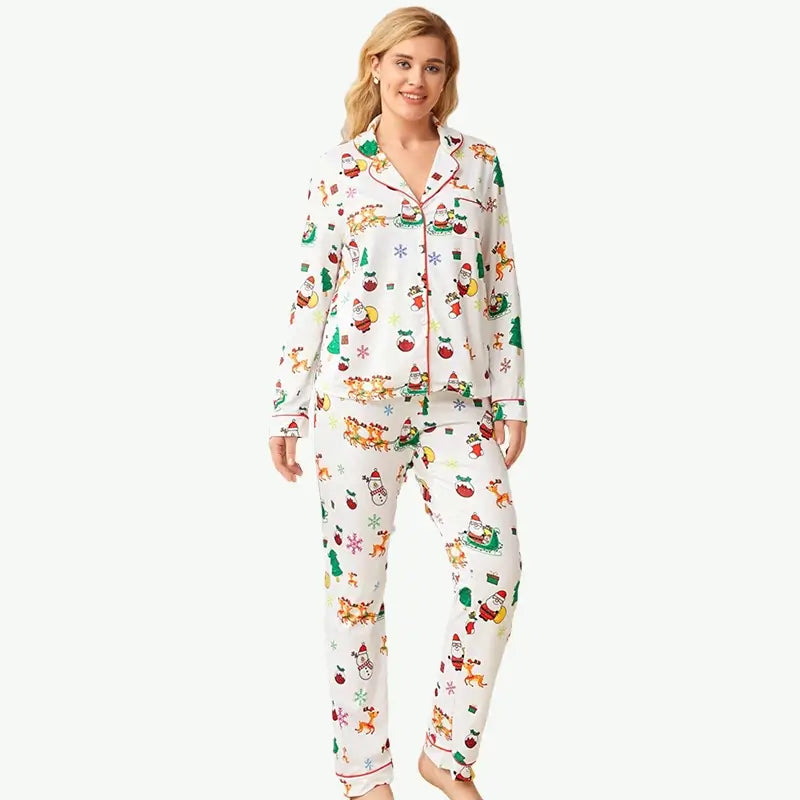 Supplier Custom Welt and Pattern Bulk Christmas Pajamas