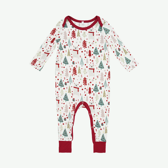 Christmas Printed Baby Romper in Bulk-2315980022