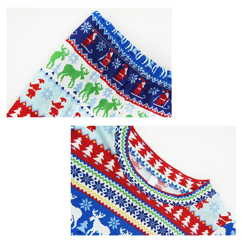 Vendor Custom Unisex Kids Christmas Pajama Set-2315500108