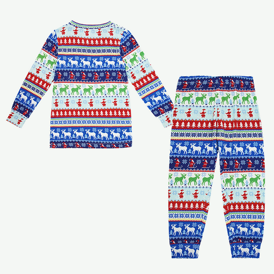 Vendor Custom Unisex Kids Christmas Pajama Set-2315500108