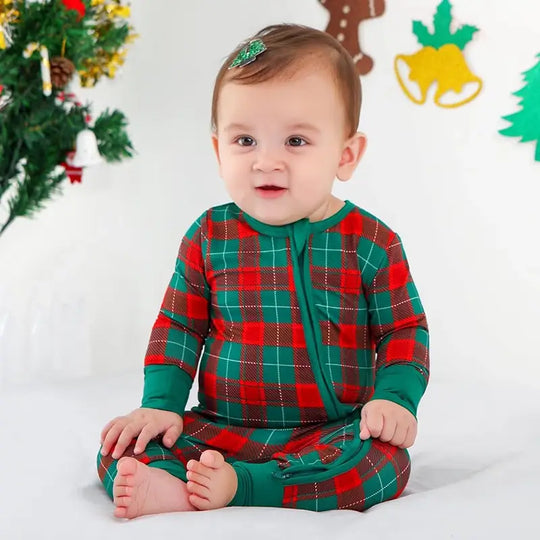 Wholesale Christmas Plaid Baby Clothing Manufacturers For Startups or Mature
