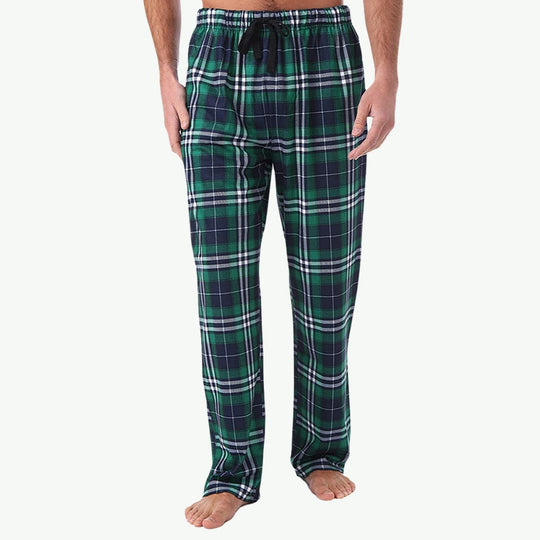 Wholesale Christmas Plaid Bamboo Cotton Men Pajama Pants
