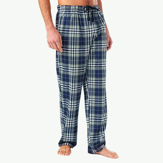 Wholesale Christmas Plaid Bamboo Cotton Men Pajama Pants