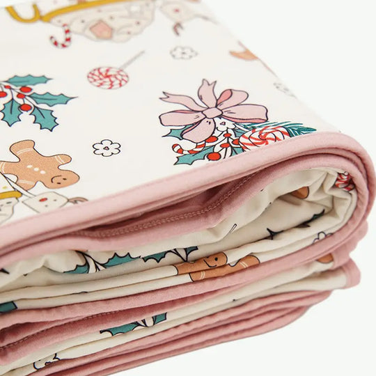 Custom Christmas Bamboo Viscose Bulk Baby Blankets Supplier