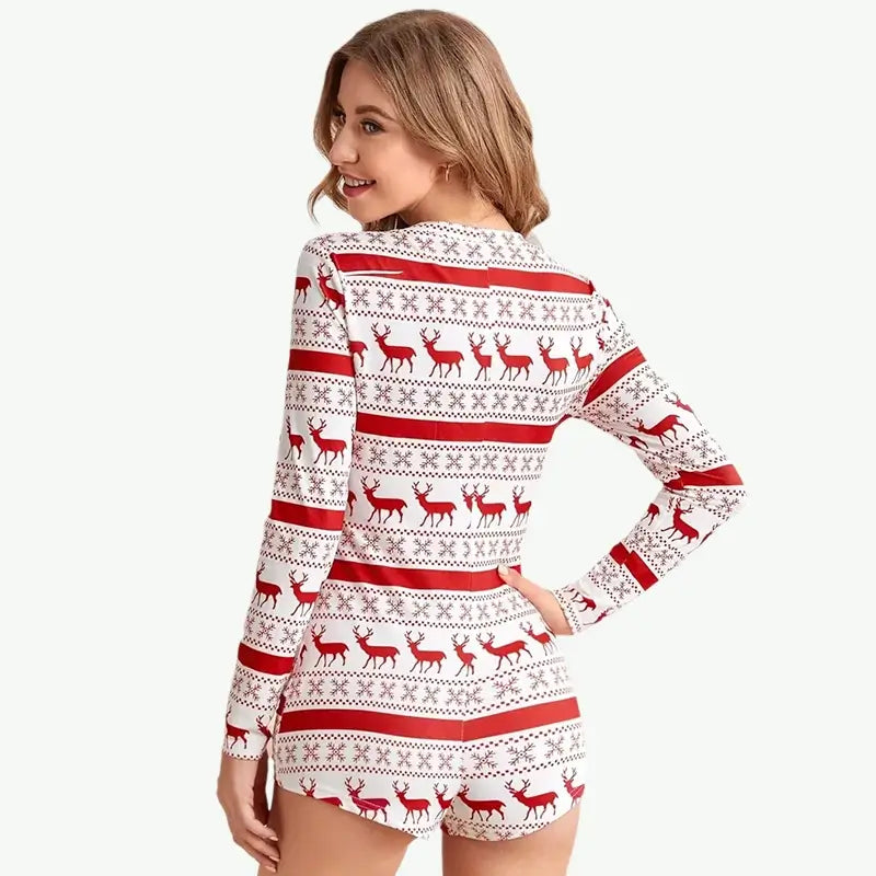 Personalized Wholesale Adult Christmas Bamboo Onesies Manufacturer