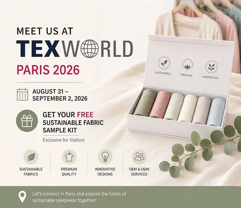 Meet Us at Texworld Paris 2026 | Get Your Free Sustainable Fabric Sample Kit
