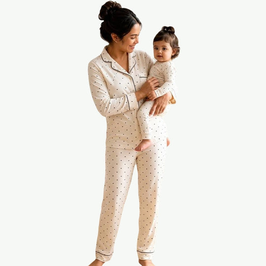 Wholesale Mom and Baby Matching Pajamas | Custom Family Sleepwear
