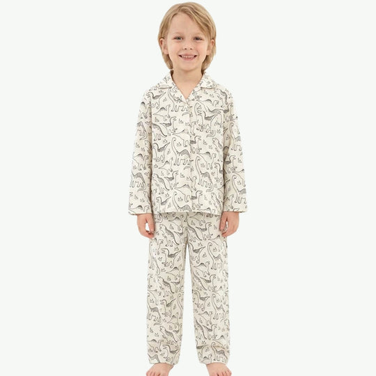Custom DIY Graffiti Coloring Organic Cotton Kids Sleepwear Wholesale