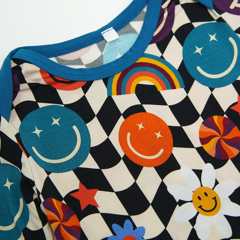 Chemise de nuit pour bébé avec motif smiley en gros - 2315580157