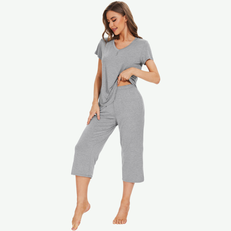 Women Plain Pjs for Printing Wholesale-G3720043