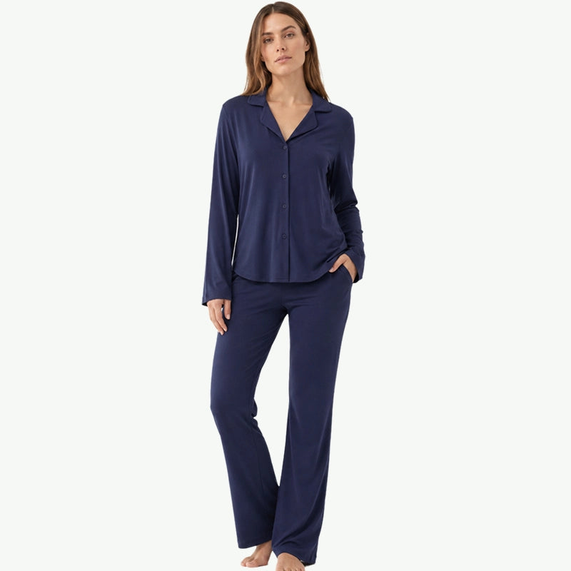 Custom Wholesale Women's Bell Sleeve Pajama Vendors
