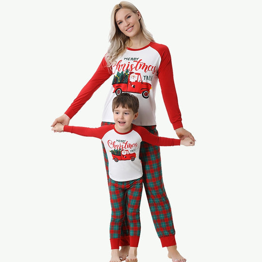 Mom And Me Pj Bulk Adult Kids Matching Christmas Pajamas Supplier