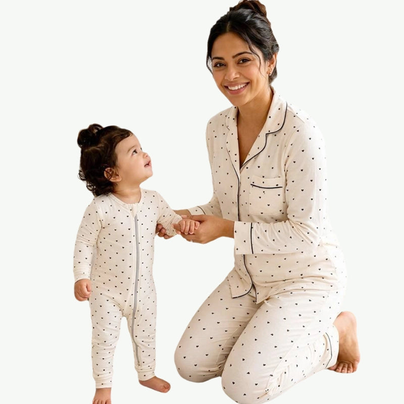 Wholesale Mom and Baby Matching Pajamas | Custom Family Sleepwear