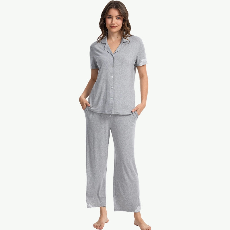 TENCEL Modal Lace Trim Pj Wholesale Womens Nightwear Suppliers