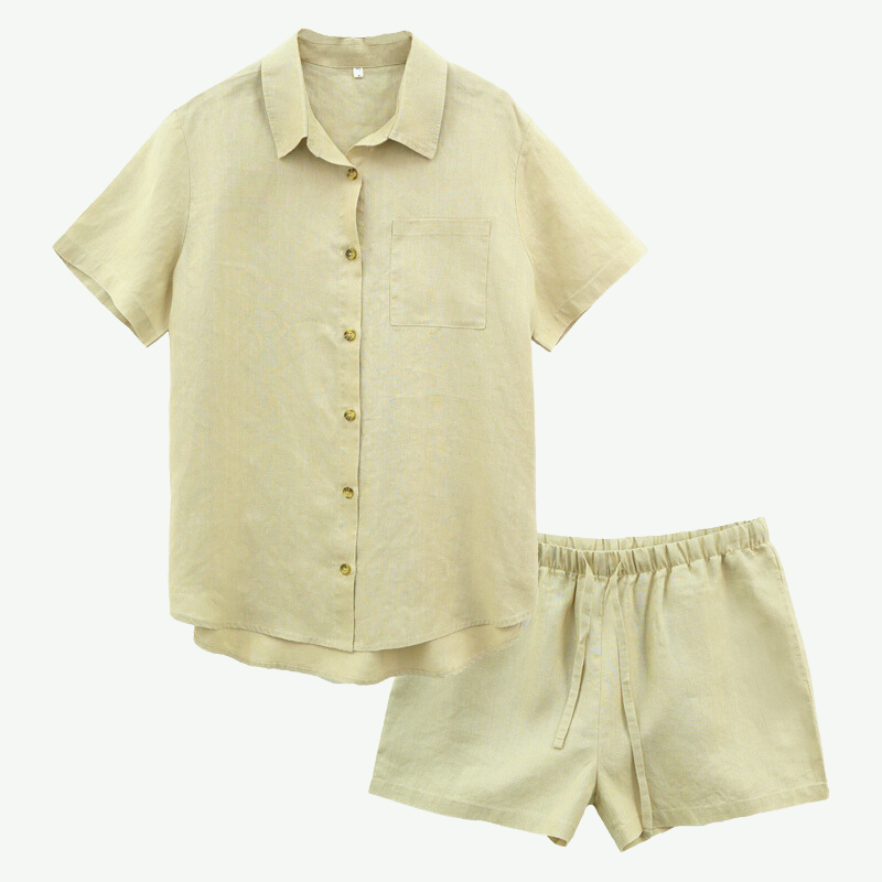 Private Label Women Hemp Pajama Set Supplier