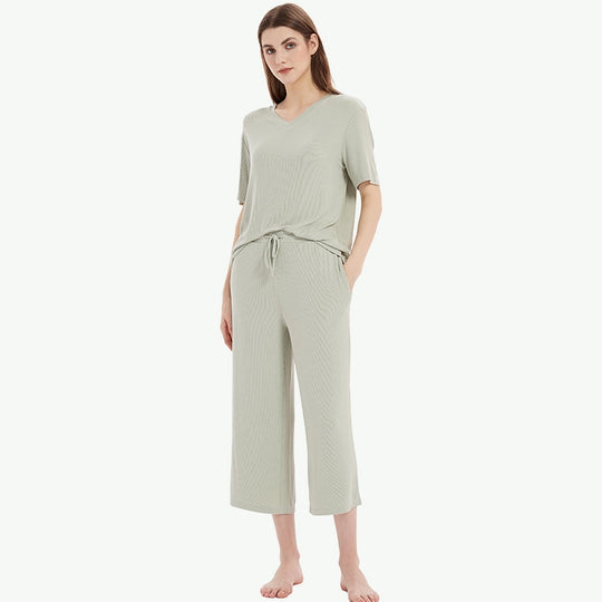 Bulk Custom Women Bamboo Pajama Set For Your Own Brands