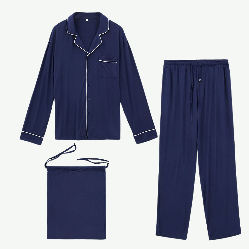 Custom Wholesale Men Classic Pajama Set Supplier