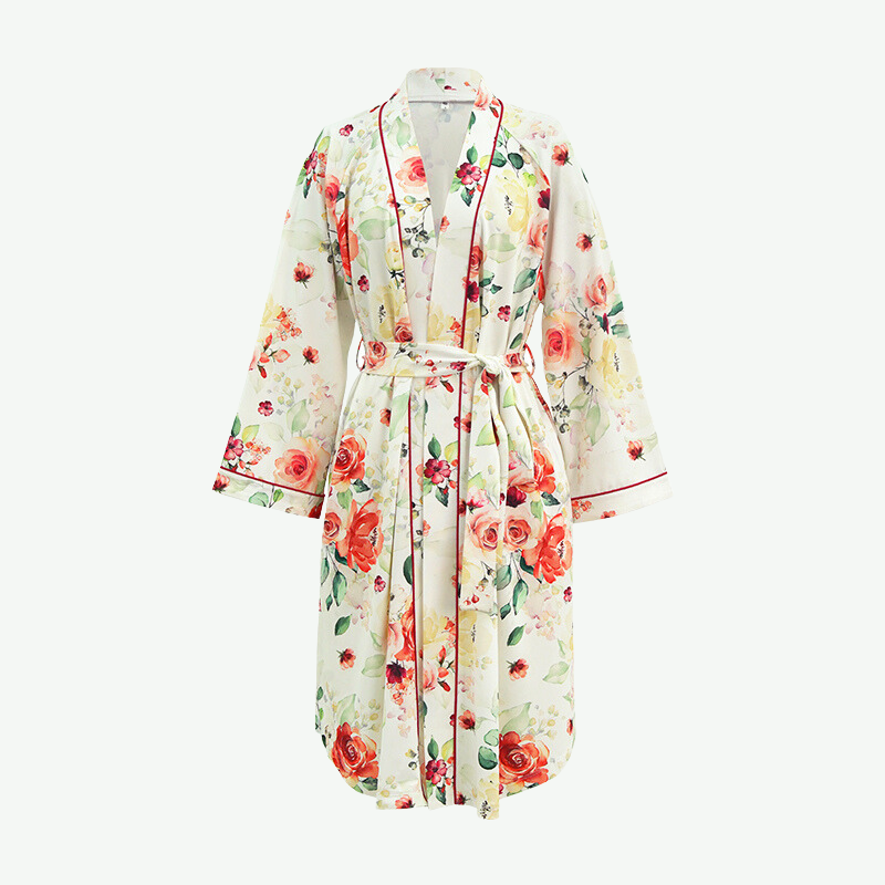 Wholesale Printed Women Kimono Robe-2215500097