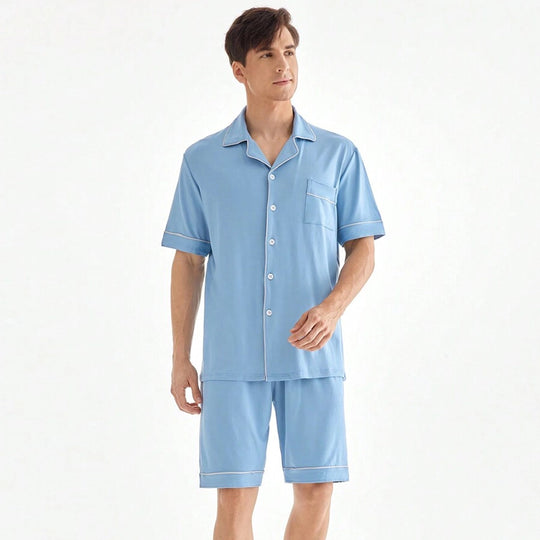 Vêtements de nuit pour hommes OEM pour fabricants de pyjamas en bambou