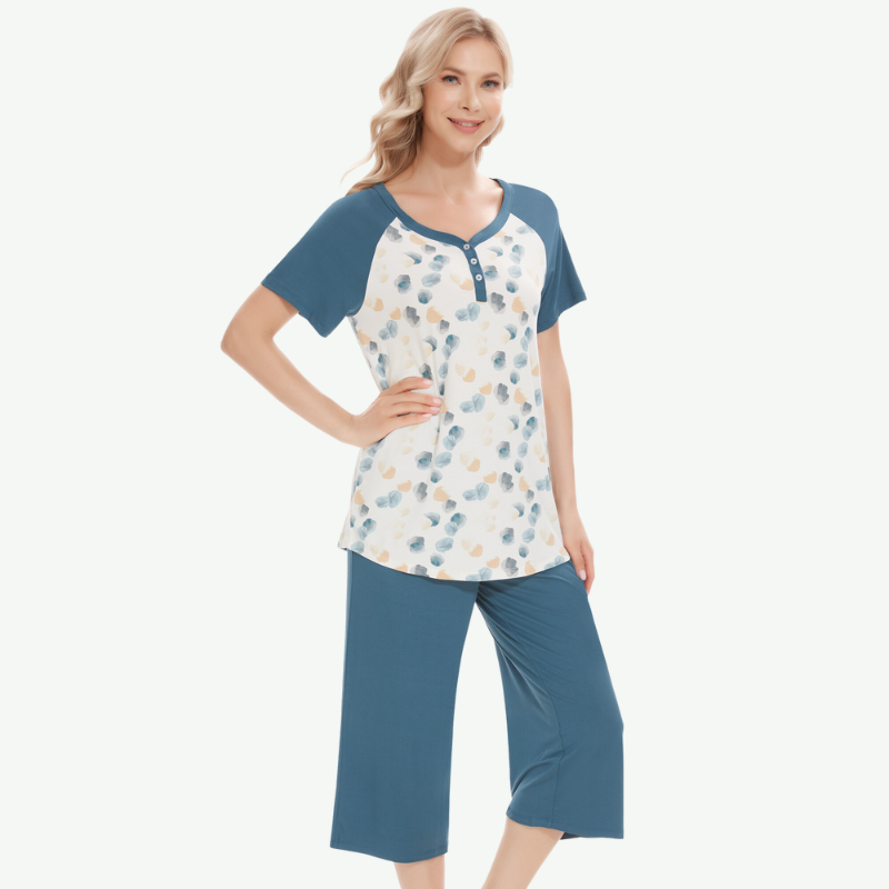 Wholesale Women Capri Pajama Sets – Saright Garment -Custom