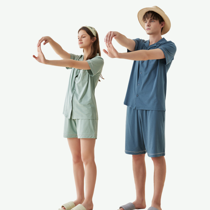 Conjunto de pijama suave para parejas al por mayor - 2315580105