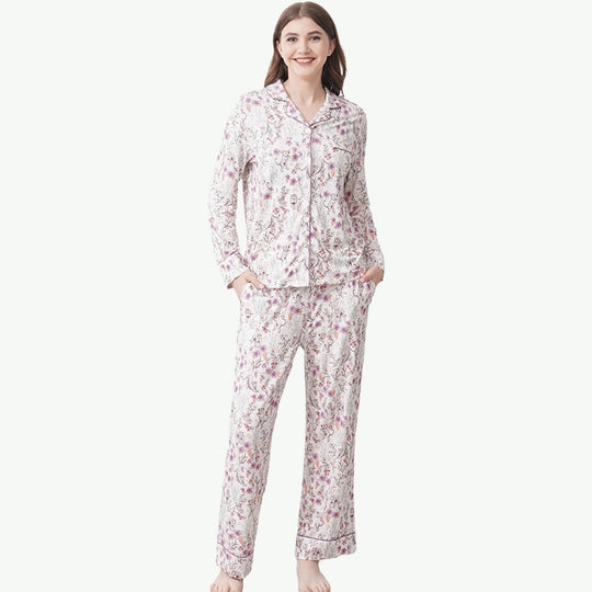 Conjunto de pijama estampado de empresa mayorista -2416520091