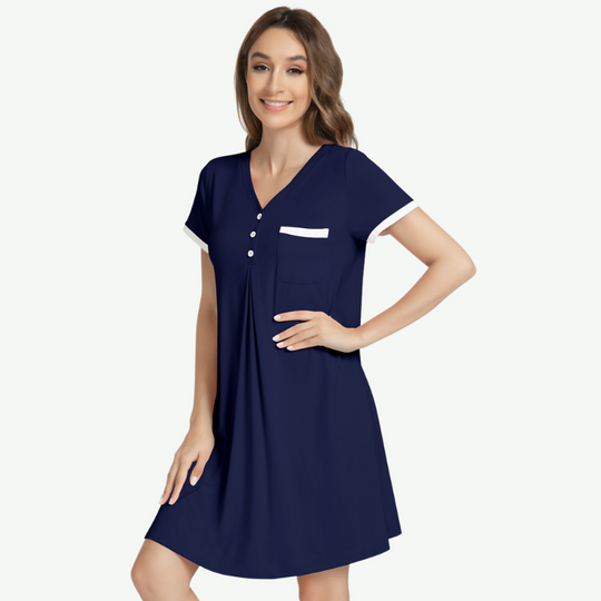 Chemise de nuit en bambou pour femme, en vrac - G3813018