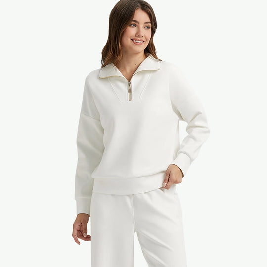 Sustainable Unisex Half-Zip & Sweatpant Set Bulk Loungewear Supplier