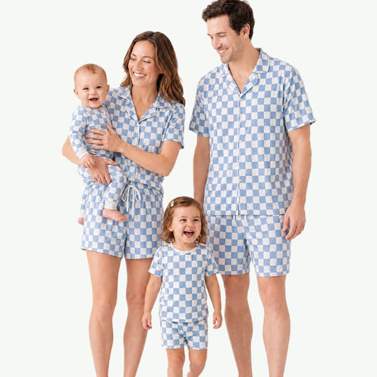 Custom Modal Checkerboard Family Matching PJs Wholesale Manufacturer