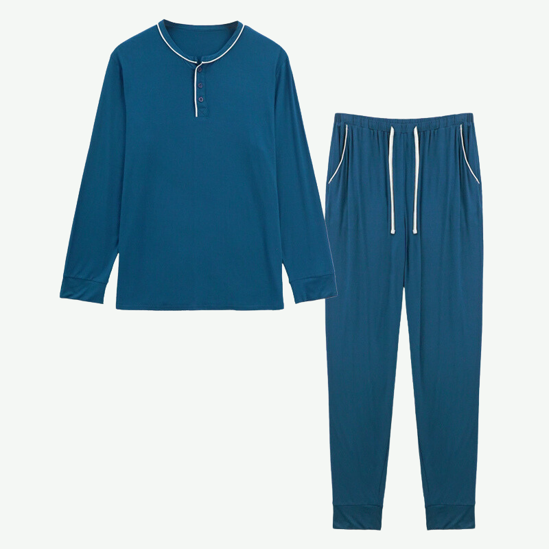 Wholesale Men Long Pajama Set Manufacturer