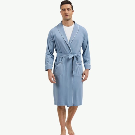 Lightweight Jersey Modal Cotton Robes Wholesale Men's Dressing Gown Manufacturer