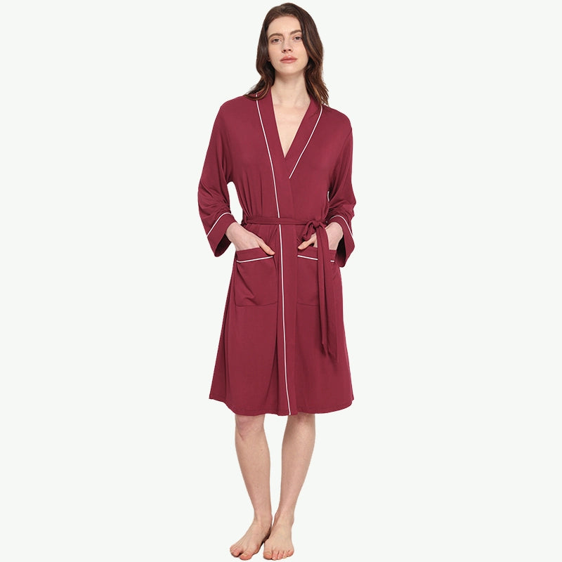 Personalised Womens Bamboo Viscose Luxury Blank Robes Manufacturer