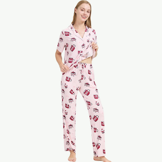 Bulk Purchase 50s Modal Two piece PJ Set From Womens Pajama Vendors