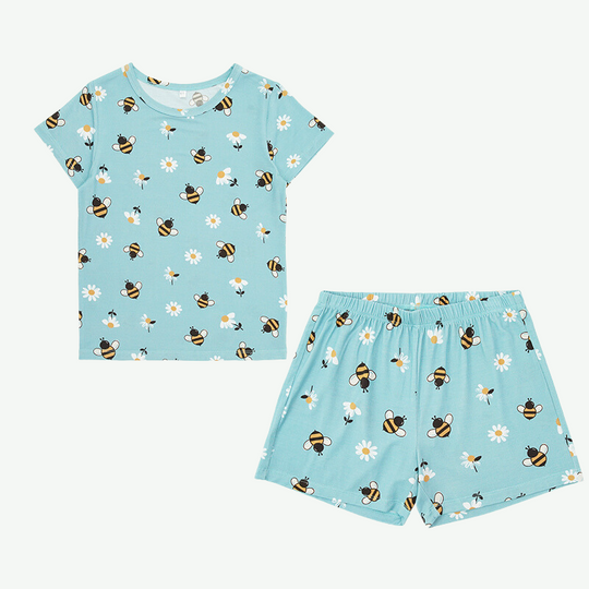 Conjunto de pijama infantil con estampado de verano a granel-2311740073
