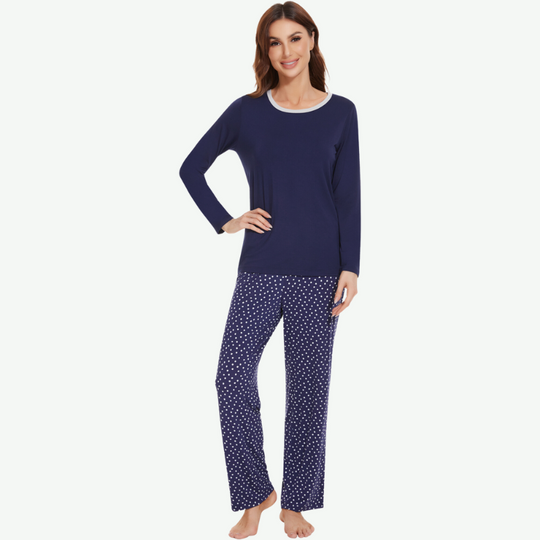 Woman Bamboo Long Sleep Set Wholesale - Loungewear Manufacturer