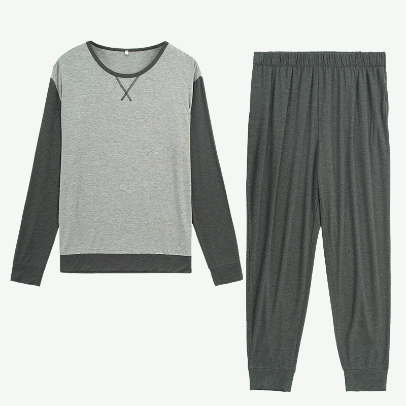 Custom Men Two-Piece Cotton Pyjama Set Manufacturer-2315580033
