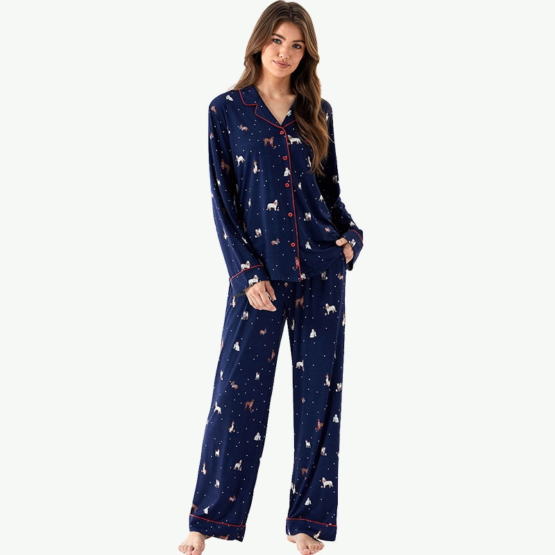 Custom Print Pj Sets Wholesale Bamboo Pajamas Manufacturers