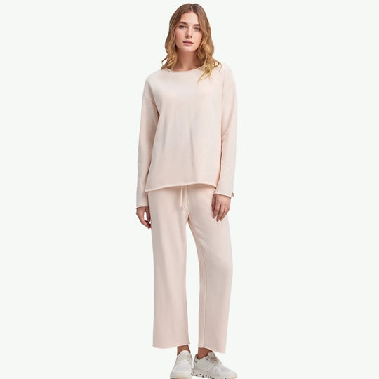 Custom Premium Women Chelsea Cropped Set Wholesale Lounge Set