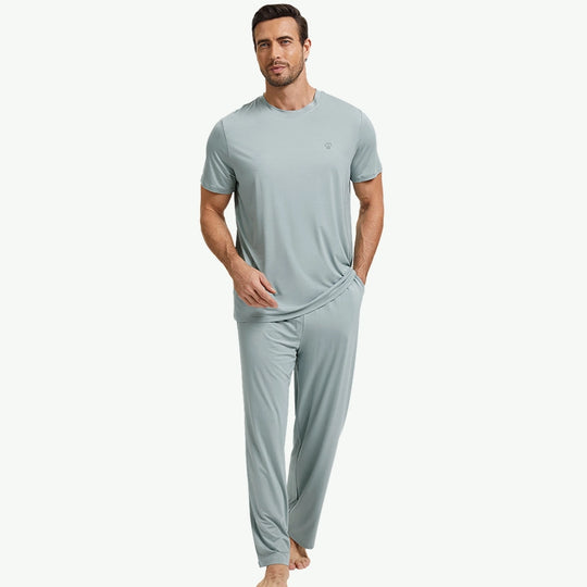 Custom Wholesale Tencel Pajamas For Men Loungewear Vendors