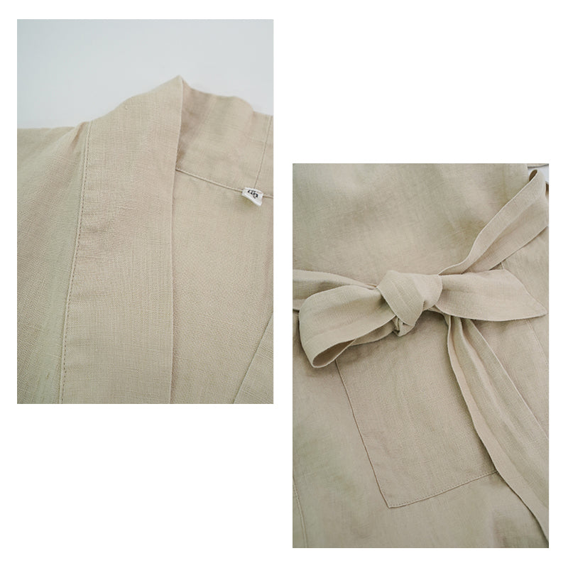 Hemp Womens Kimono Bathrobes Wholesale Factory -2211290339
