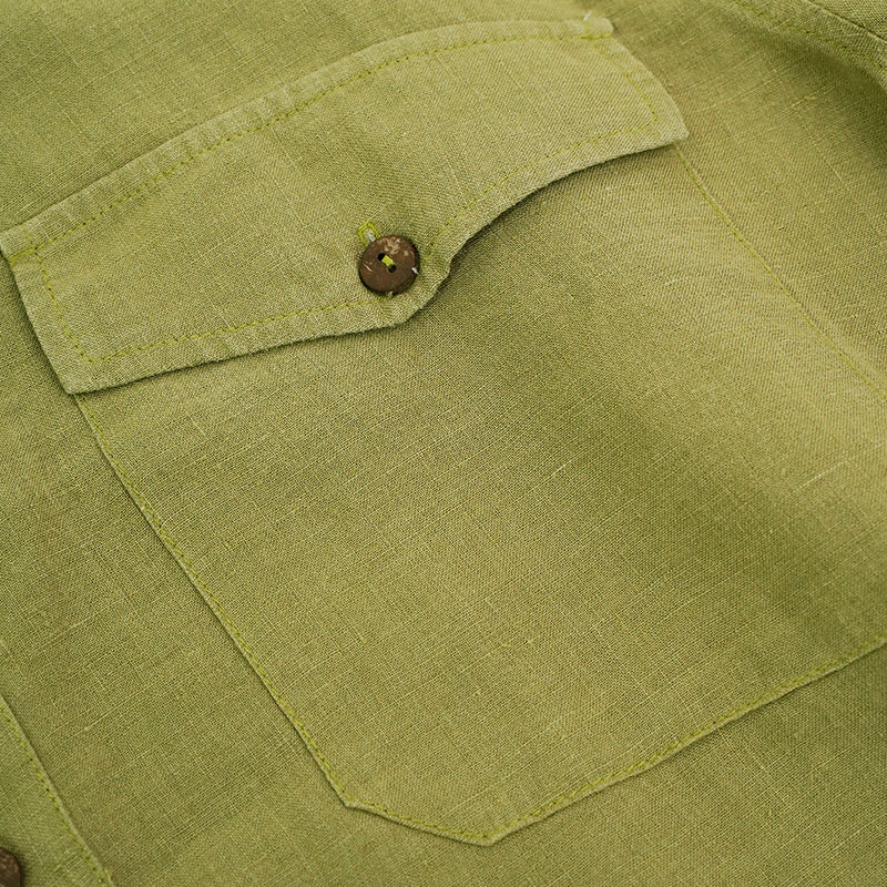 Camisa de cáñamo orgánico para hombre al por mayor - 2214980118