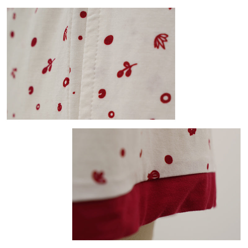 Women Printed Summer Pajama Set in Bulk-2215570073