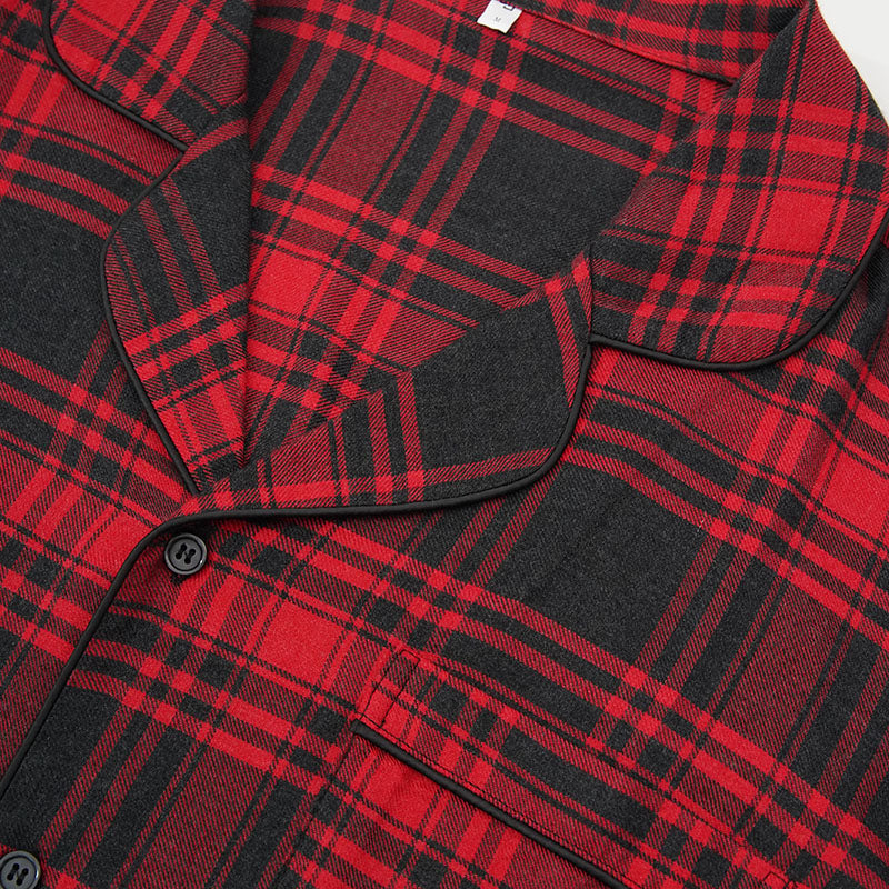 Conjunto de pijama a cuadros para hombre al por mayor - 2311290312