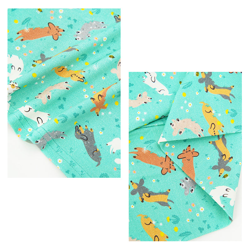 Conjunto de pijama de bambú con estampado de animales para niños a granel - 2313810228