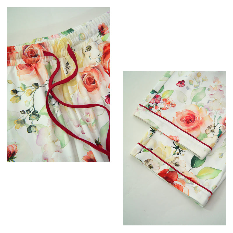 Custom Women Printed Pajama Set Supplier-2315500003