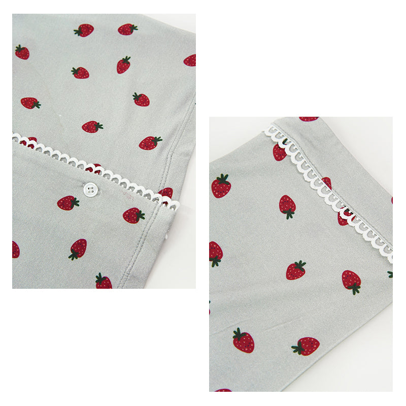 Conjunto de pijama largo con ribetes estampados para niños a granel - 2315580067
