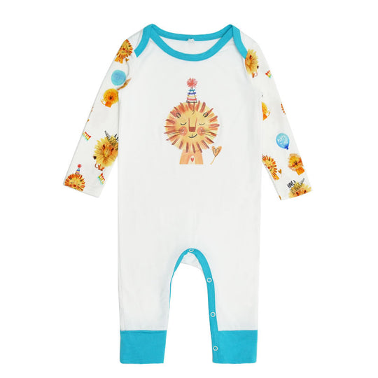 Mono de bebé con estampado de león a granel - 2315580178
