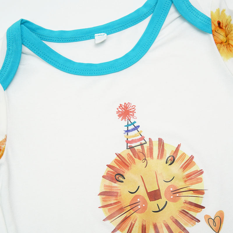 Mono de bebé con estampado de león a granel - 2315580178