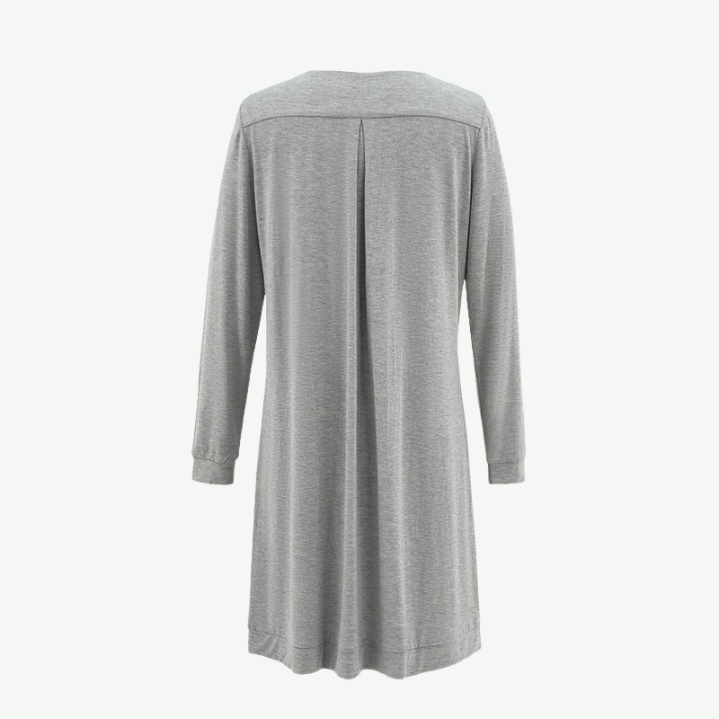 Custom Women Solid Comfy Nightgonwn-2313810013