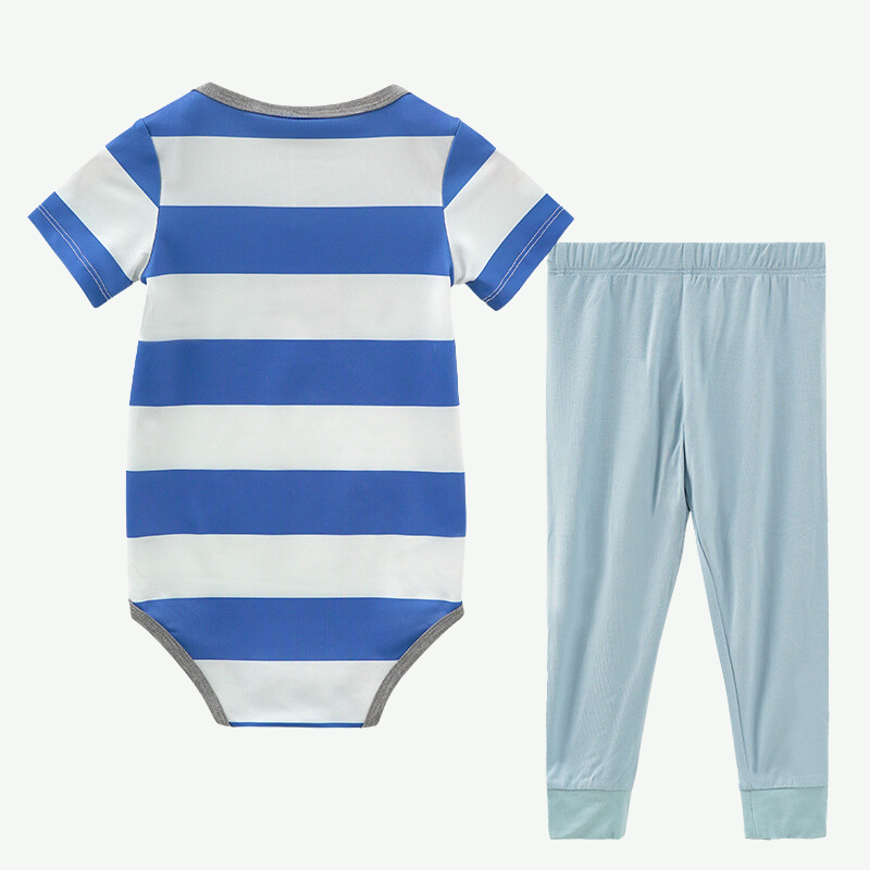 Conjunto de mono suave de bambú para bebé personalizado-2315580004